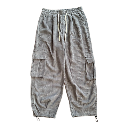 Corduroy Cargo Pants ‘Grey’