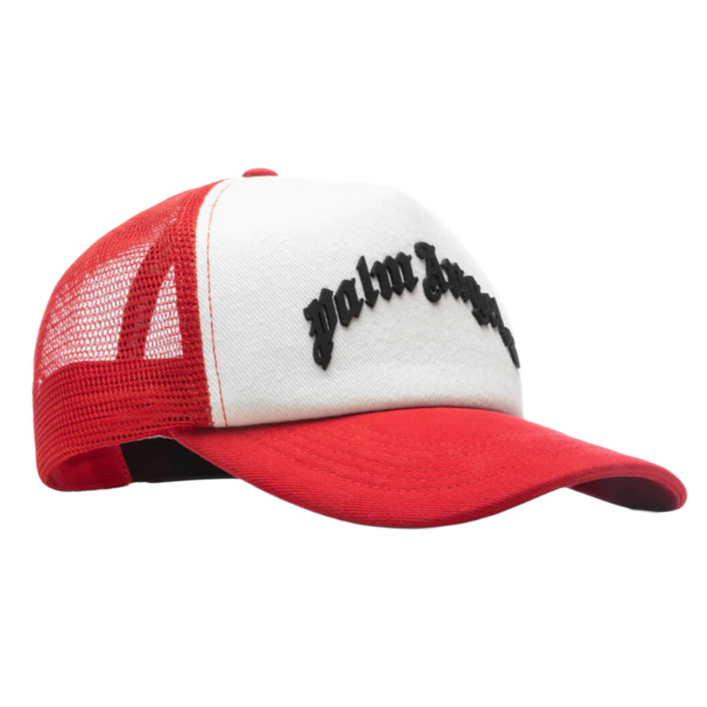 Palm Angels Curved Logo Mesh Cap