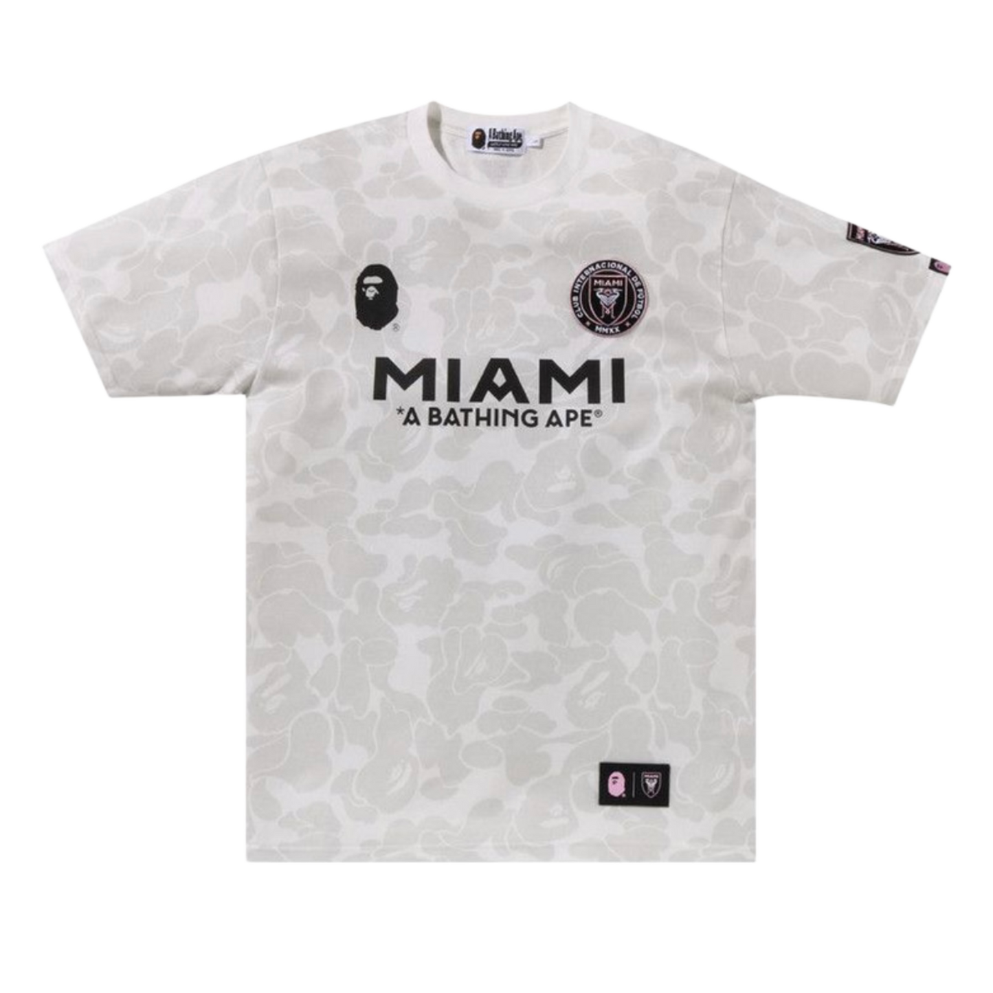 Bape x Inter Miami CF Camo Tee “White”