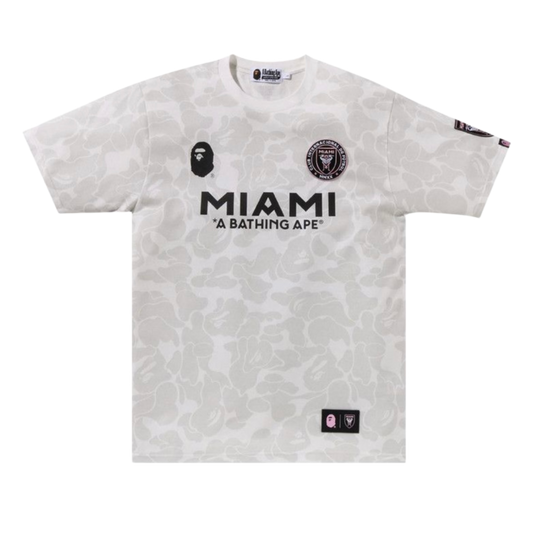 Bape x Inter Miami CF Camo Tee “White”