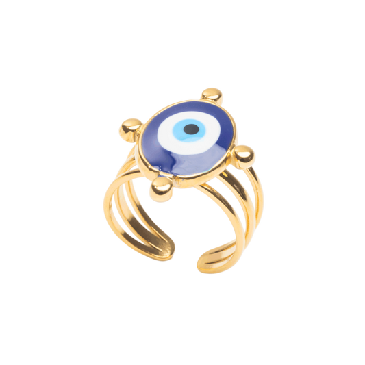 Blue Evil Eye Ring