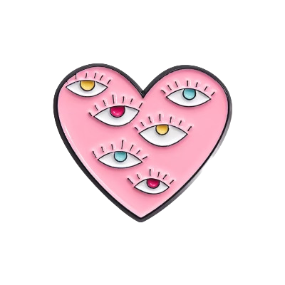 Heart Eyes Pin