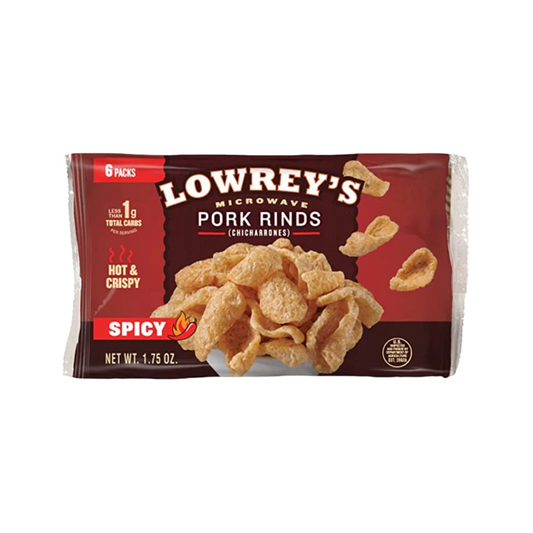 Lowrey's Curls Microwave Pork Rinds (Spicy)