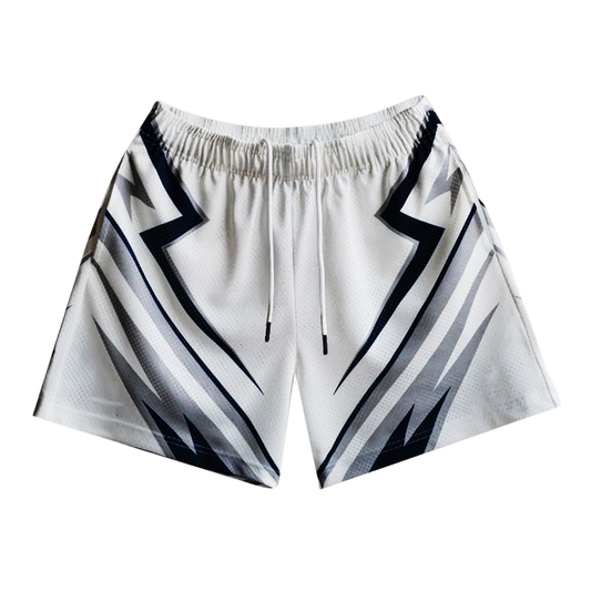 White Volt Mesh Short