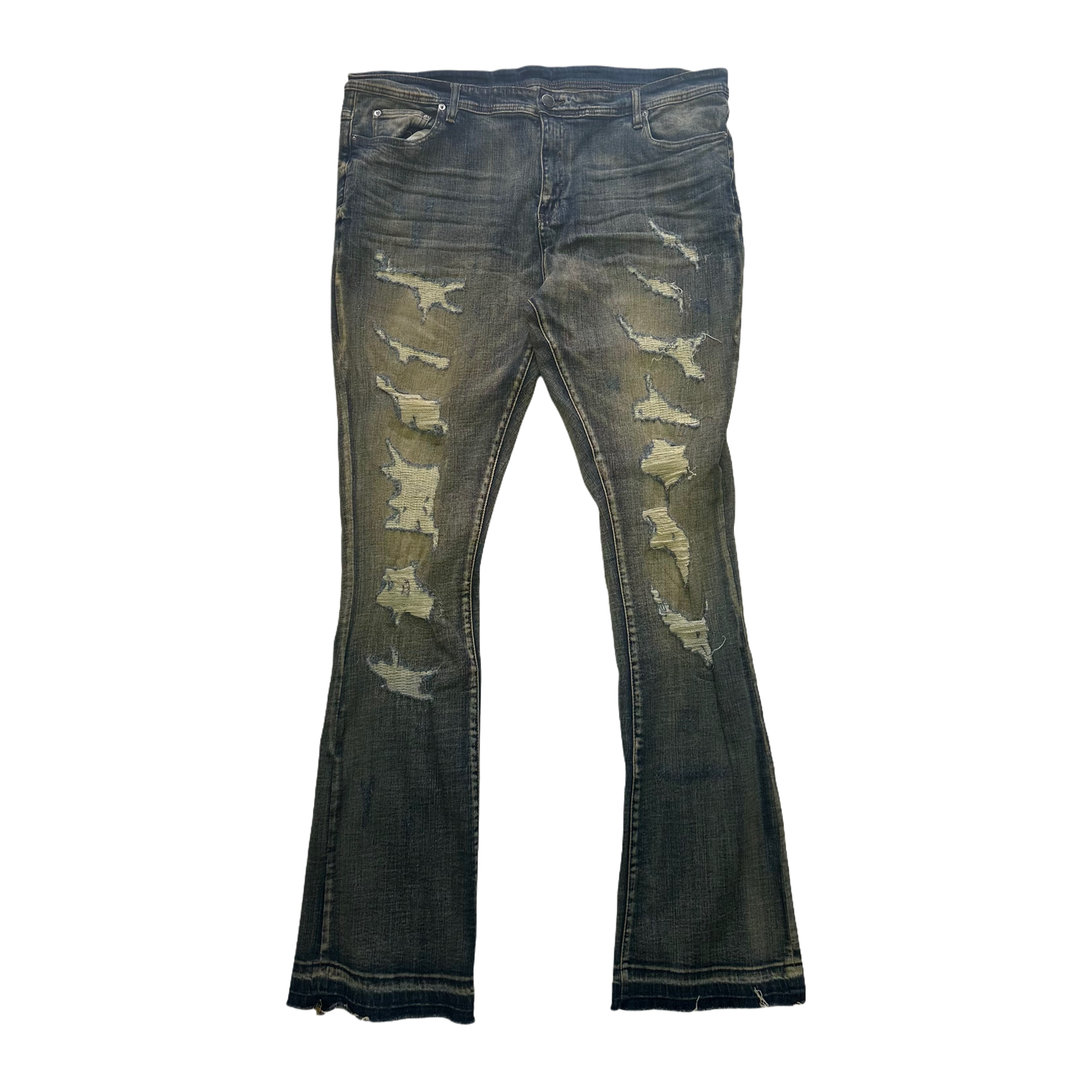 Denim Distressed Washed Jean