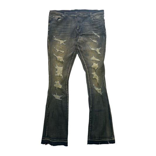 Denim Distressed Washed Jean