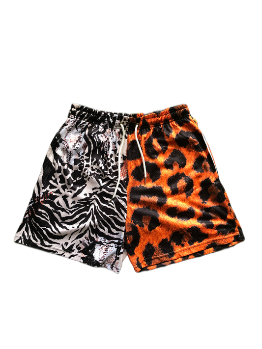 Zebra & Tiger Mesh Short