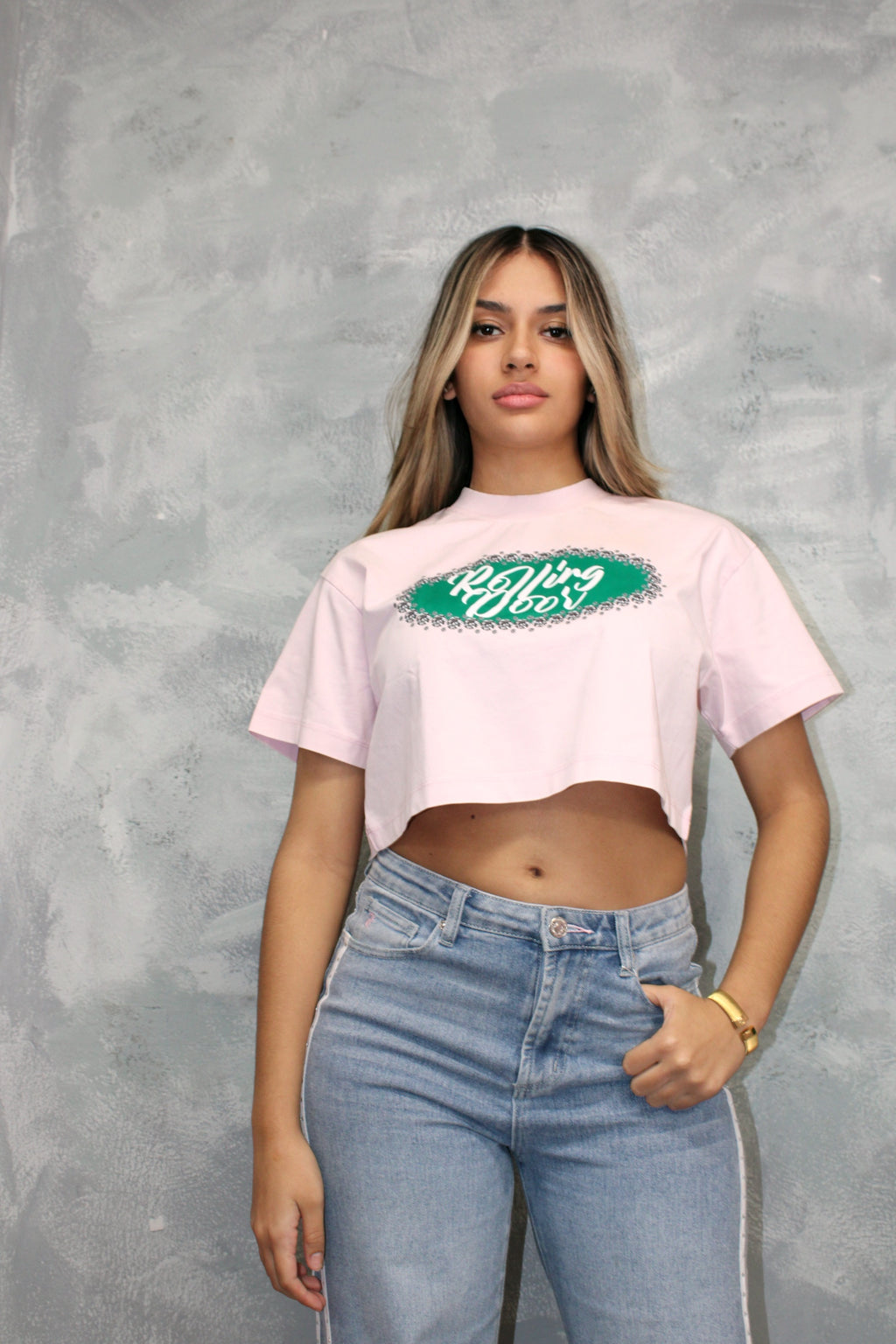 Sto Soft Pink Rolling Door