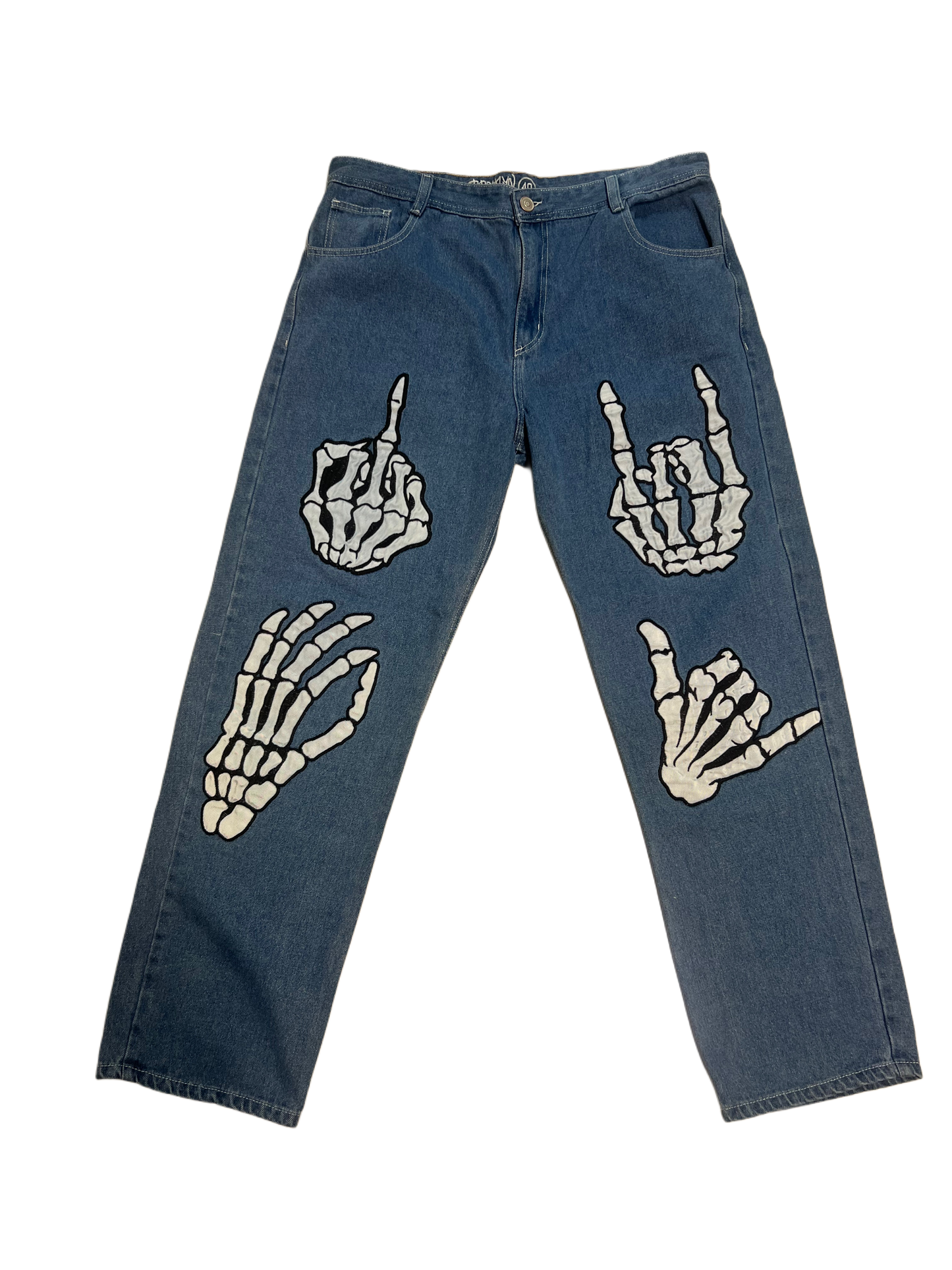 Skelton Hands Denim