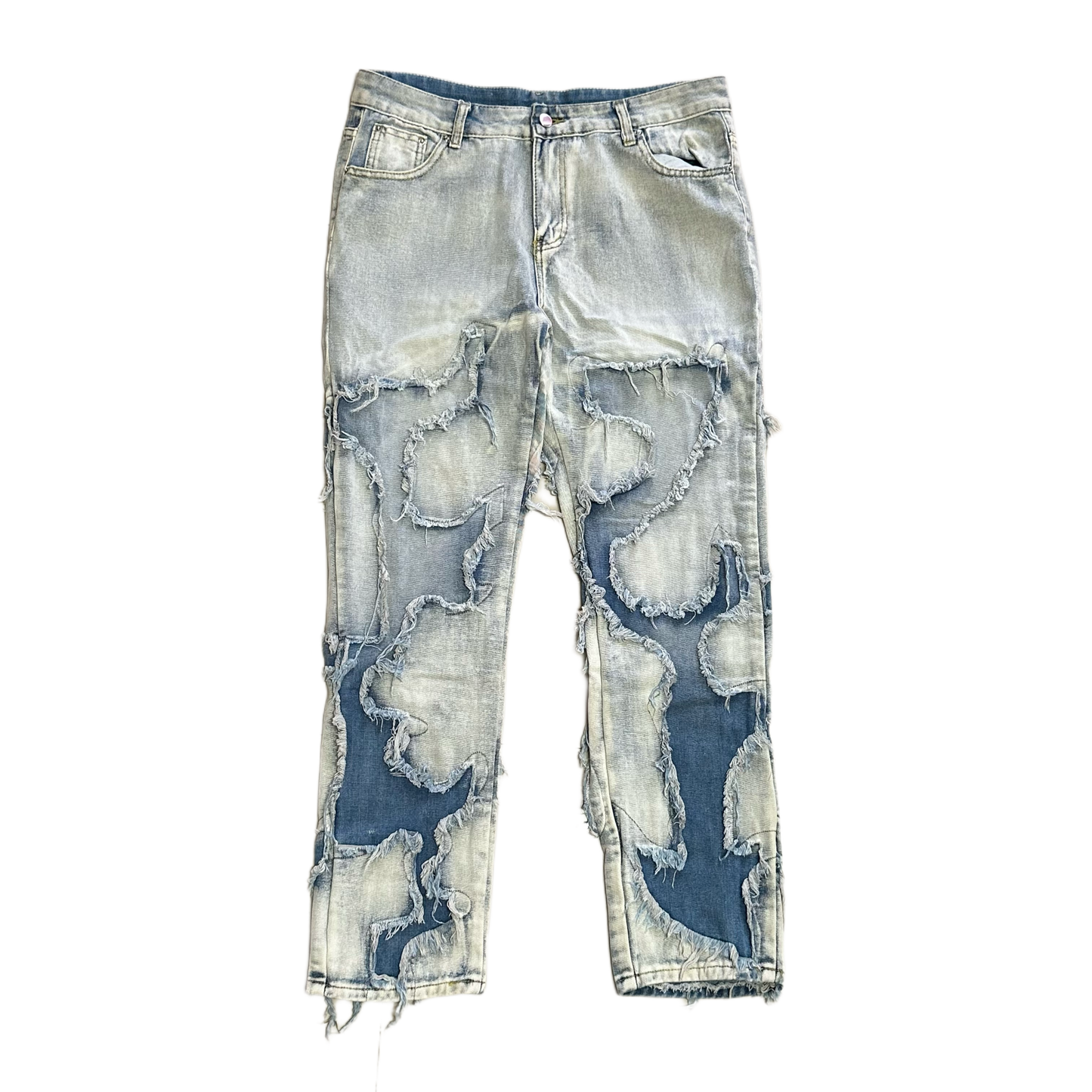 Washed Distressed Jeans