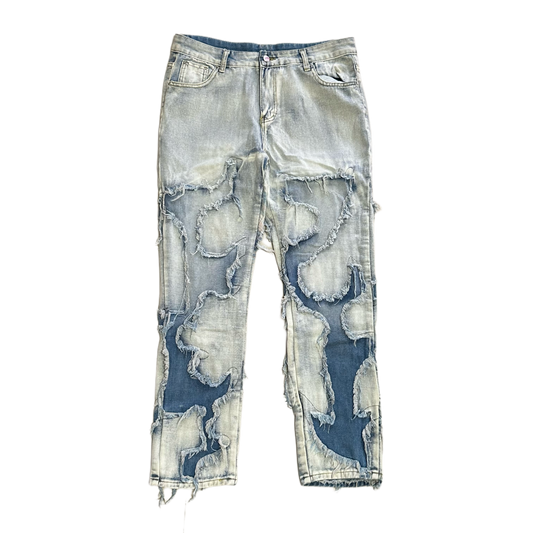 Washed Distressed Jeans