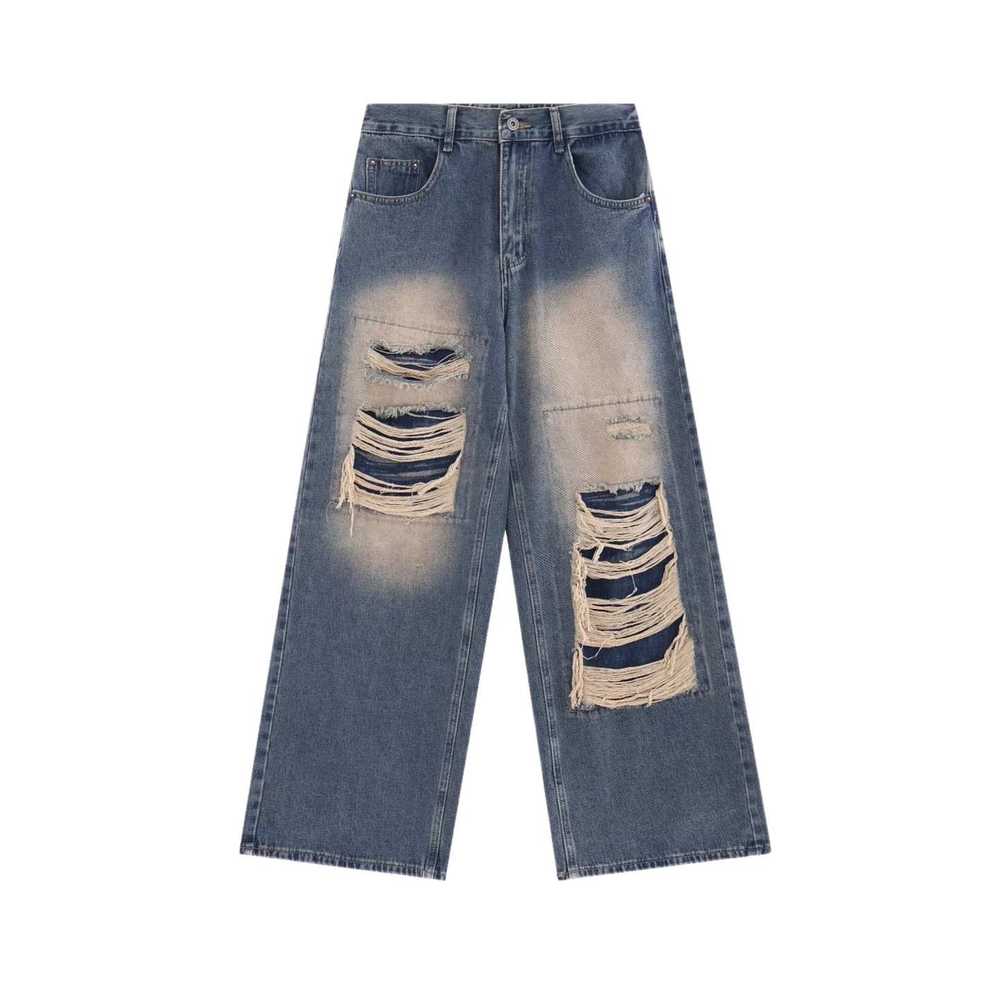 BleachedDistressed Denim