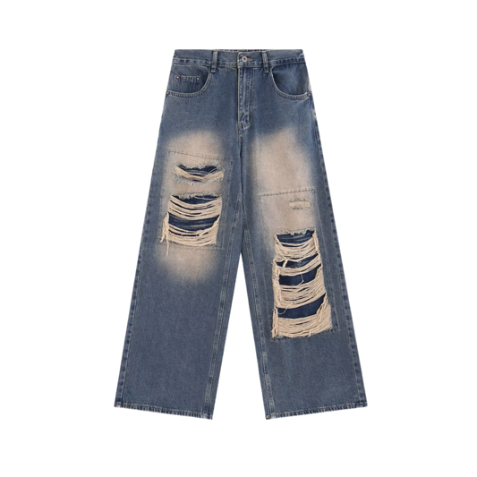 BleachedDistressed Denim