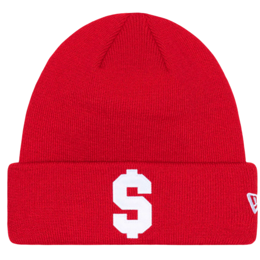 New Era $ Beanie Red