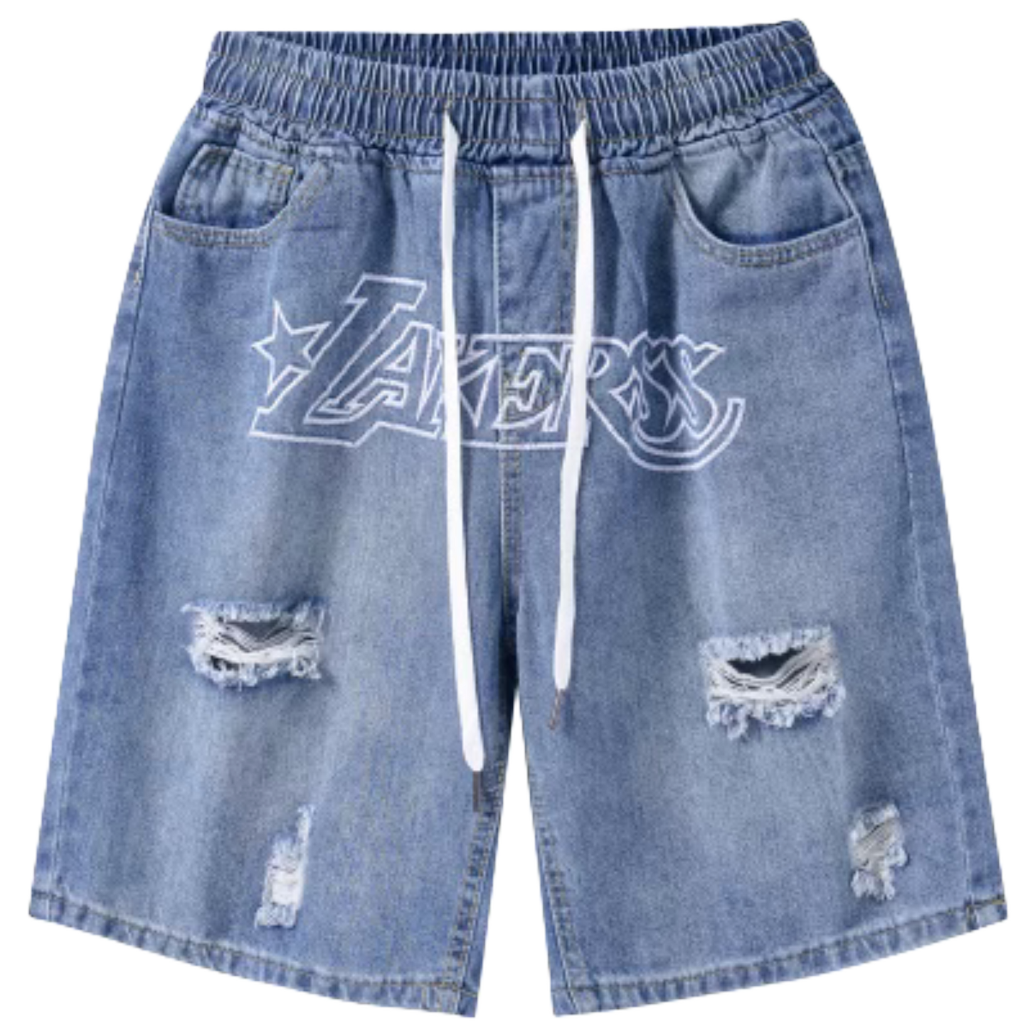 Lakers Denim Shorts