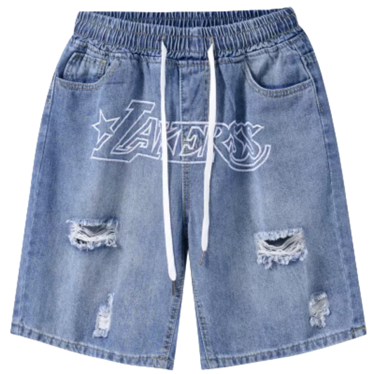 Lakers Denim Shorts