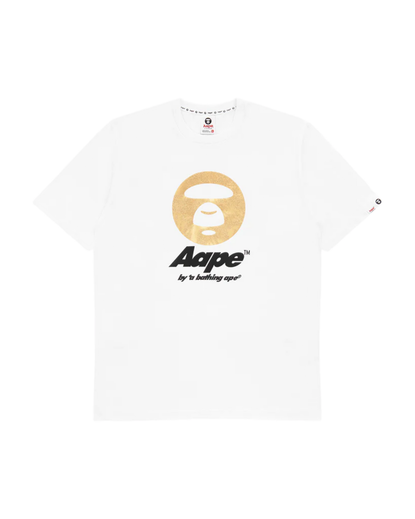 AAPE Gold Glitter Tee