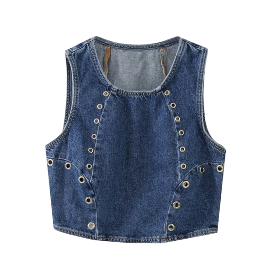 Denim Halter Top