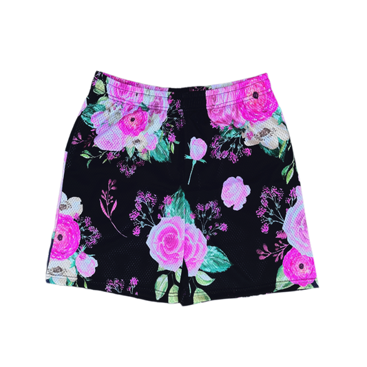 Floral Mesh Short