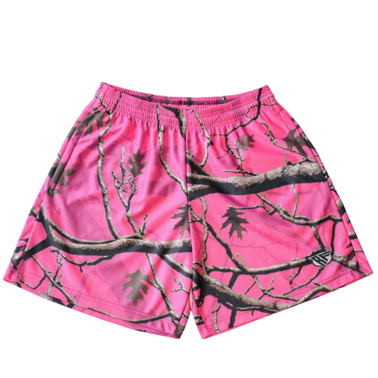 Forest Pink Mesh Short