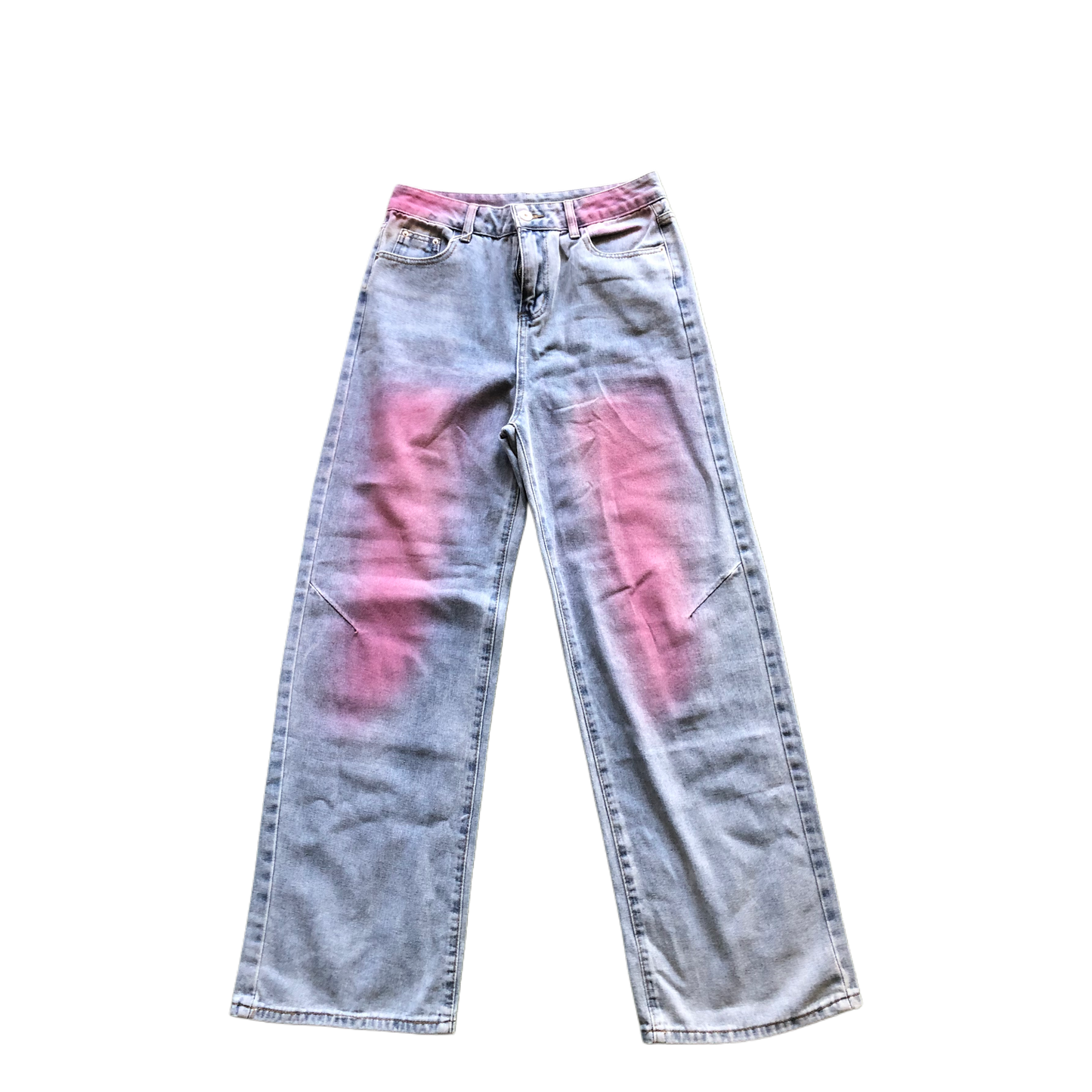 Pink Spray Denim