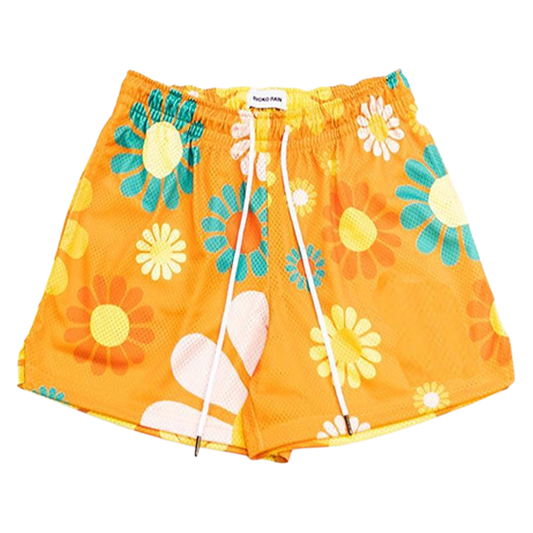 Flowers Mesh Short