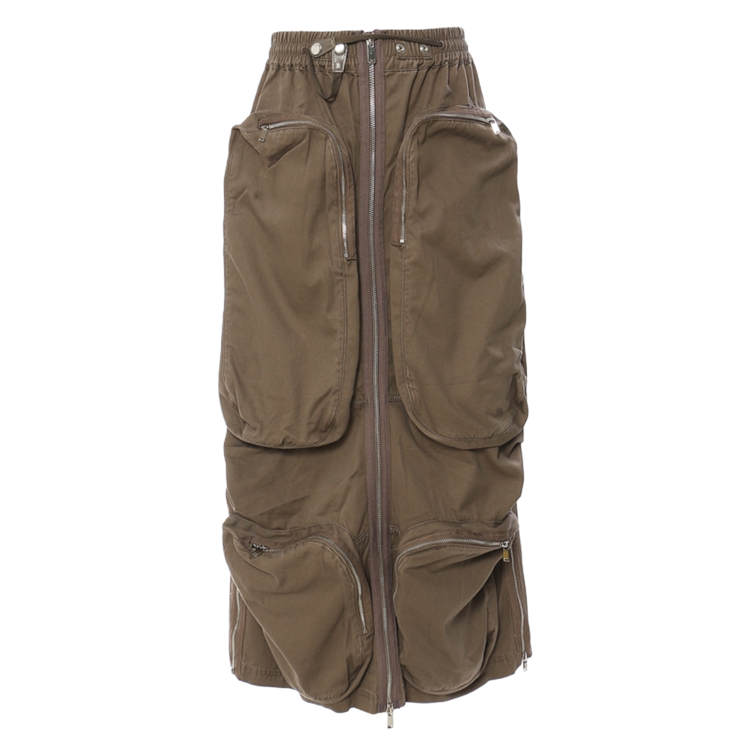 Brown Cargo Skirt