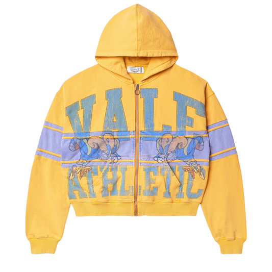 Vale Ram Yellow Zip Up Hoodie