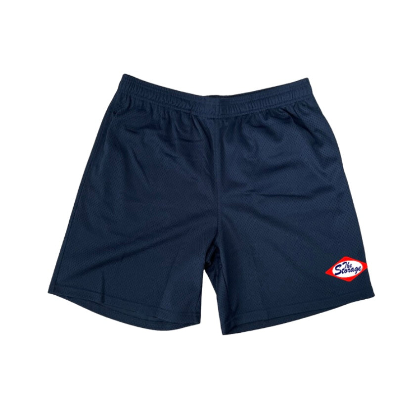 TS, Navy Mesh Shorts