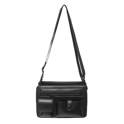 Black Leather Shoulder Bag