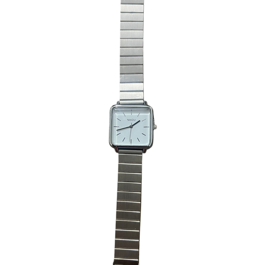 Silver Square Watch