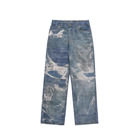 Roughly Distressed Jean, Simulated