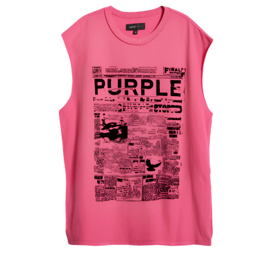 Purple Newsprint