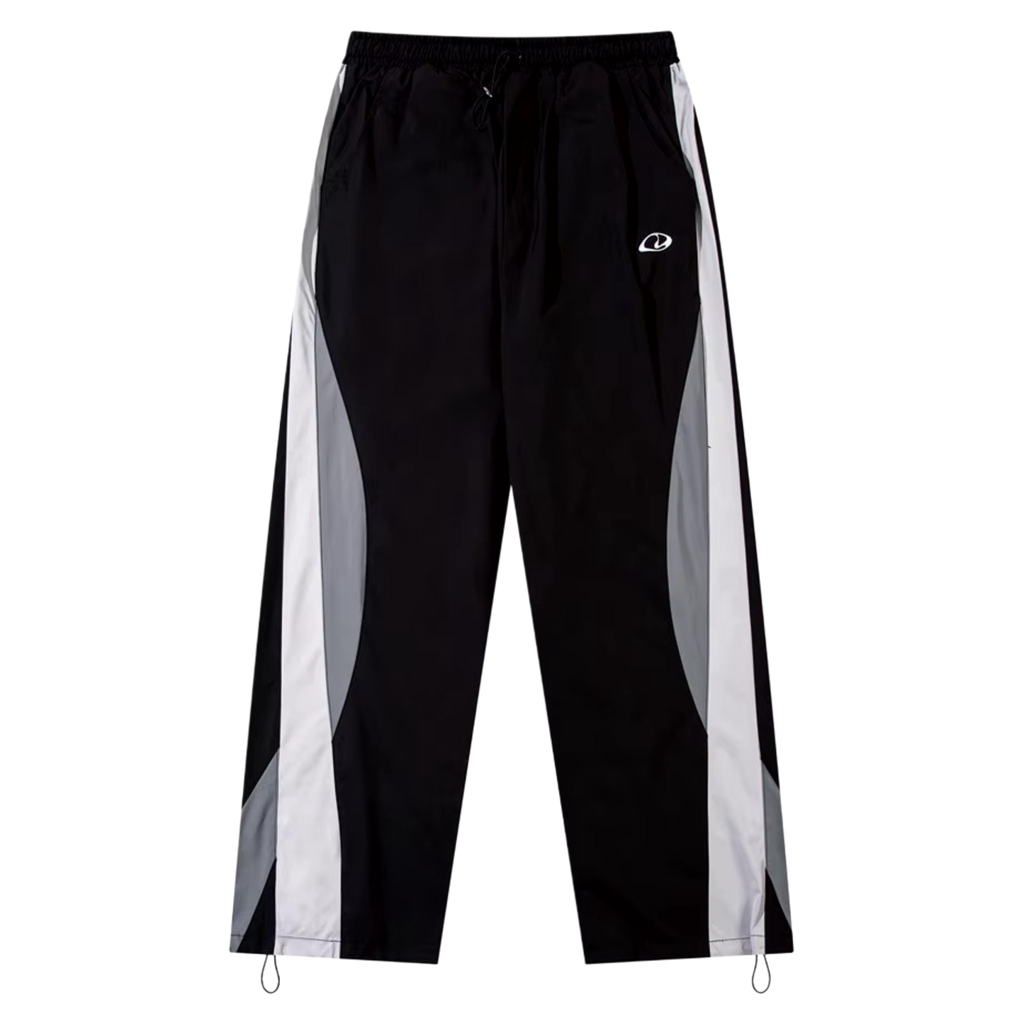 Black Nylon Trackpants