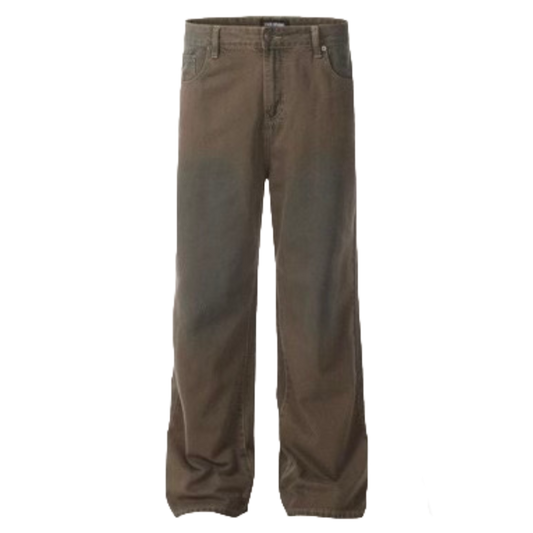 Brown Vintage Workwear Pants