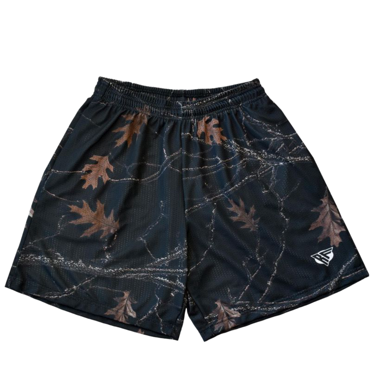 Forest Black Mesh Short