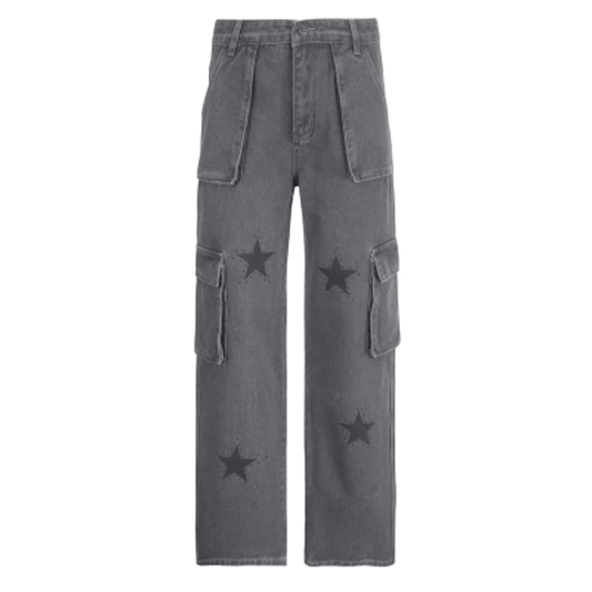 Denim Stars Cargo Pants