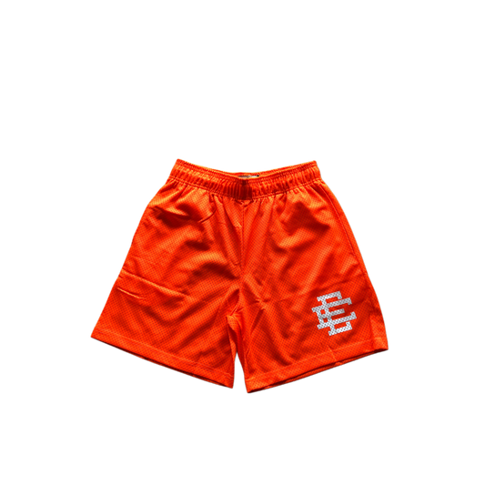 E.E Neon Orange Mesh Short