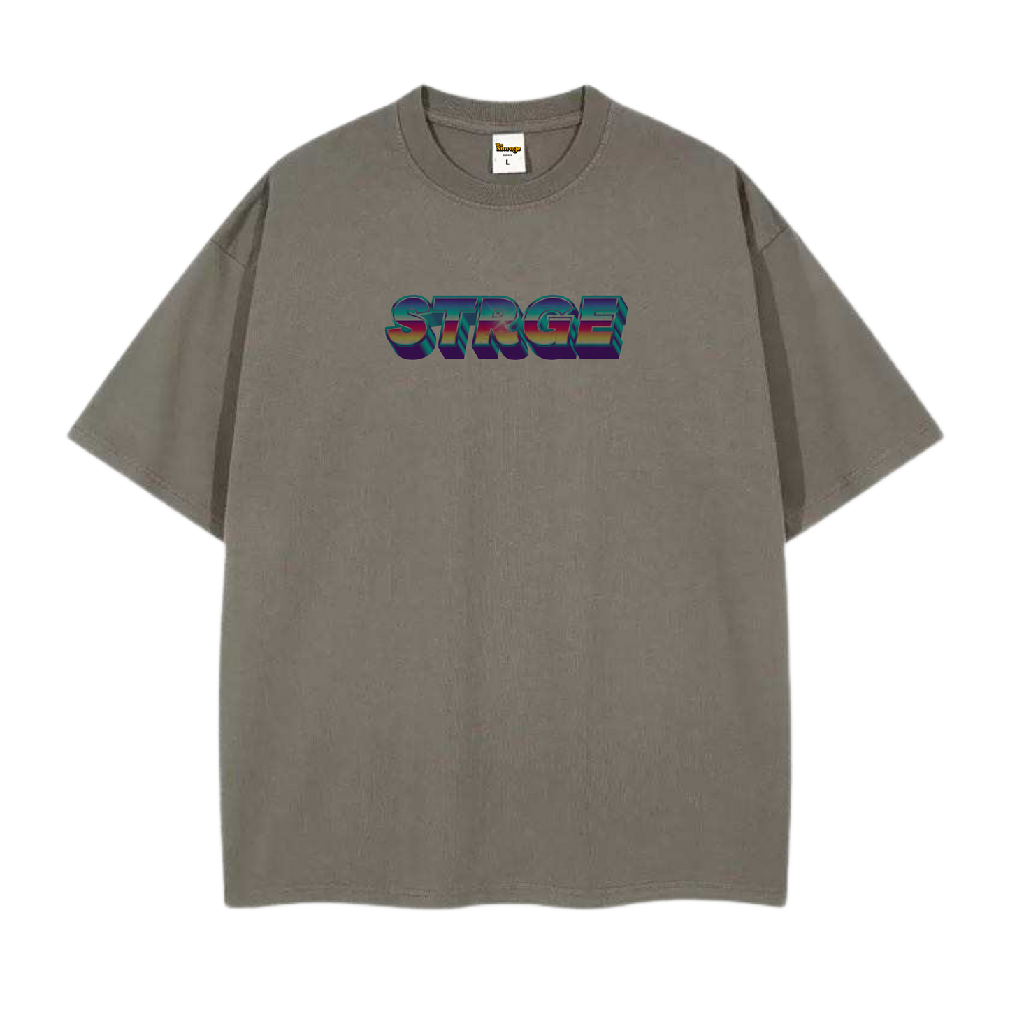 STRGE Chrome tee (Camel Grey)