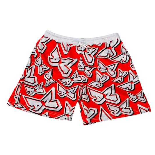 DZ Red Mesh Short