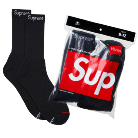 Supreme Hanes Socks (4Pack)