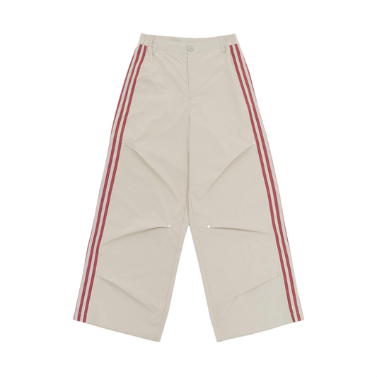 Three Stripes Cream & Red Pants